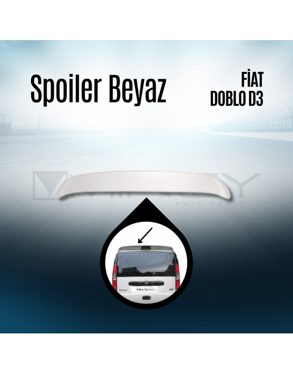 Spoiler Beyaz Doblo D3