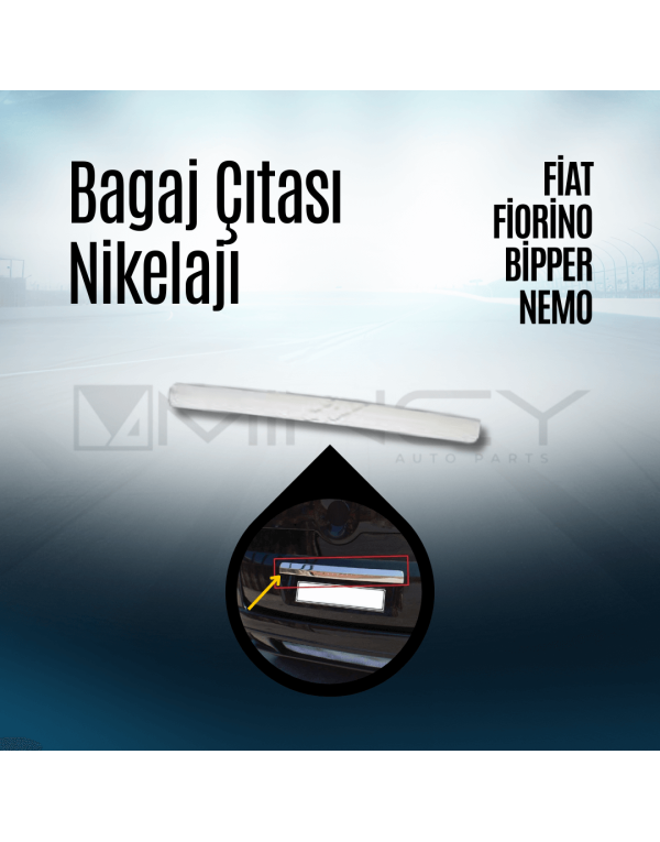 Bagaj Çıtası Nikelajı Fiat Fiorino Bipper Nemo